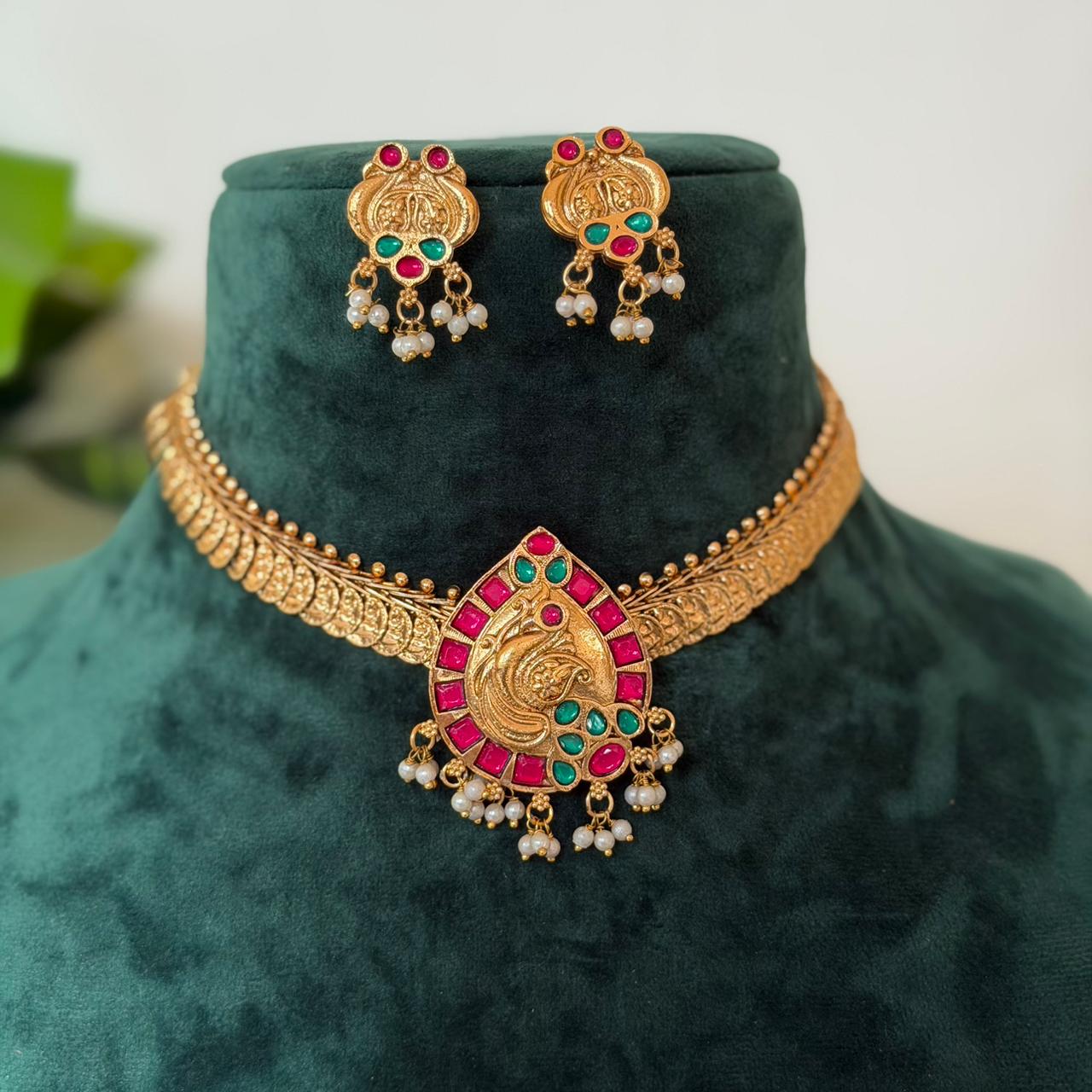 Antique 3-in-1 Changeable Necklace AN168 Anvika Jewels