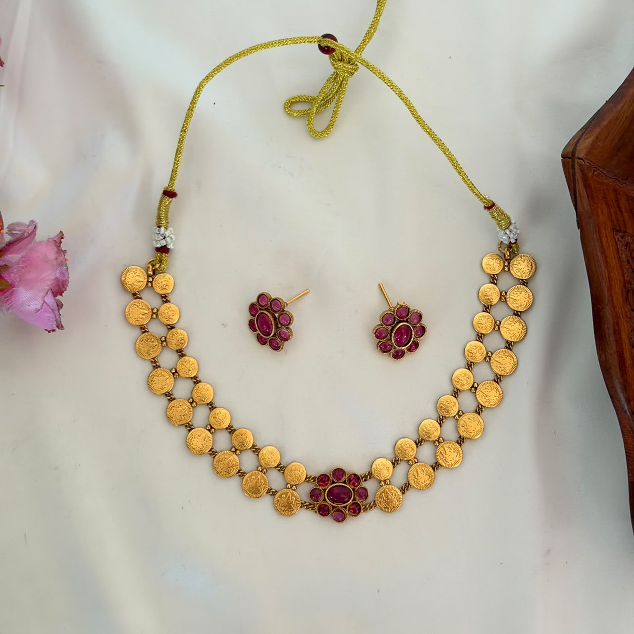 Antique Coin Choker AN170 Anvika Jewels