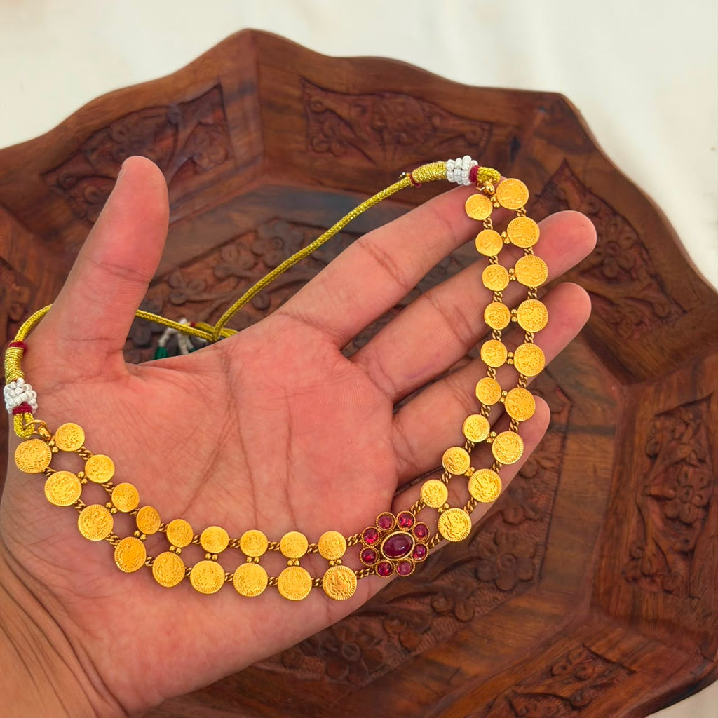 Antique Coin Choker AN170 Anvika Jewels