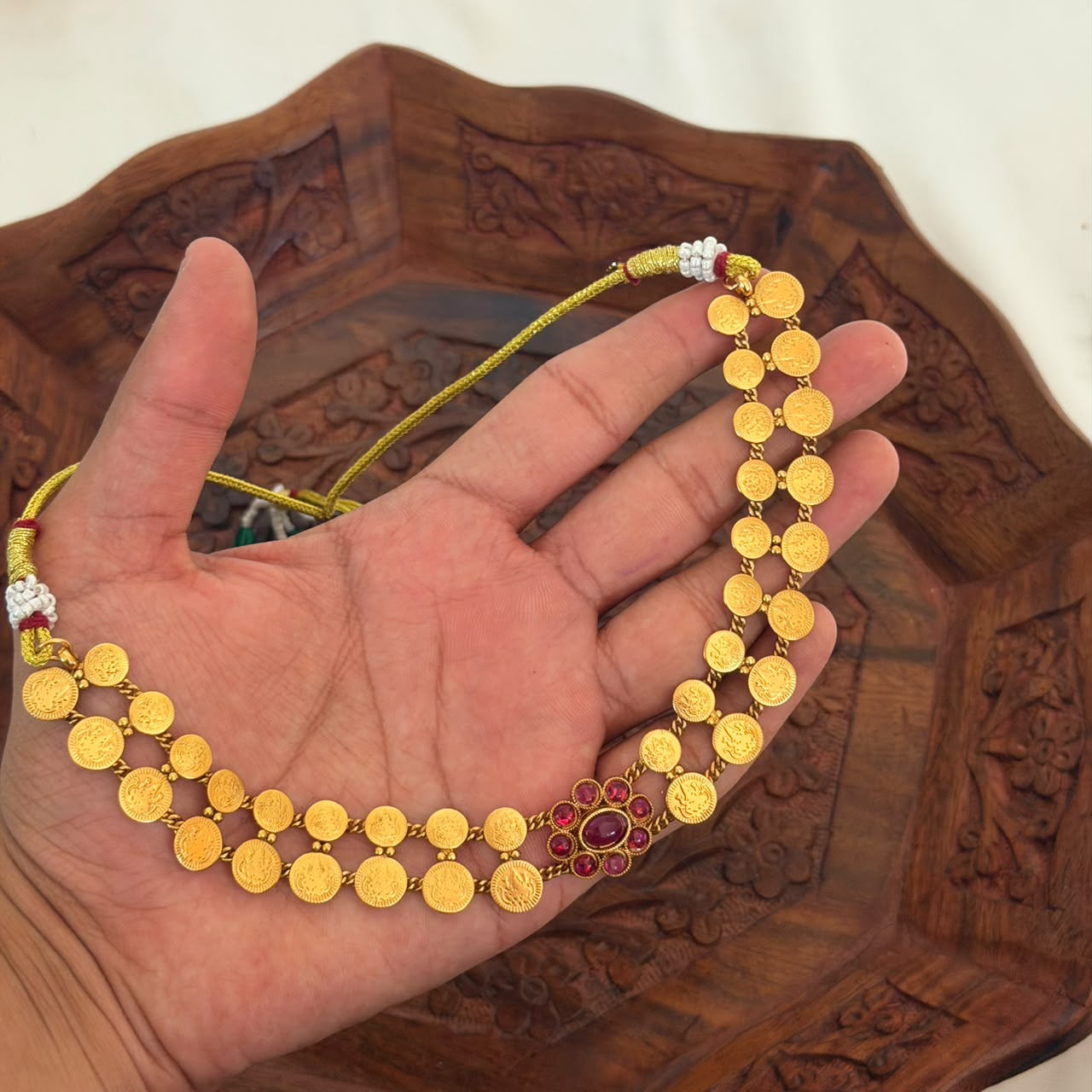 Antique Coin Choker AN170 Anvika Jewels