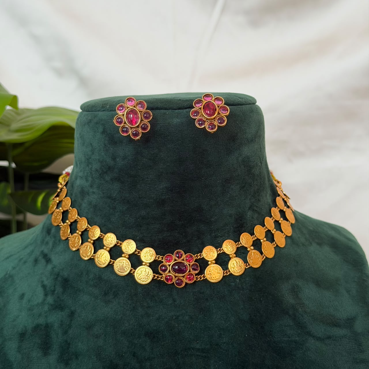 Antique Coin Choker AN170 Anvika Jewels